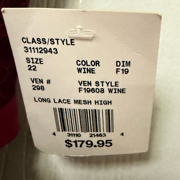 NEW David's Bridal Burgundy Lace Halter Dress Sz 22 Thanksgiving Fall Autumn - Picture 4 of 7